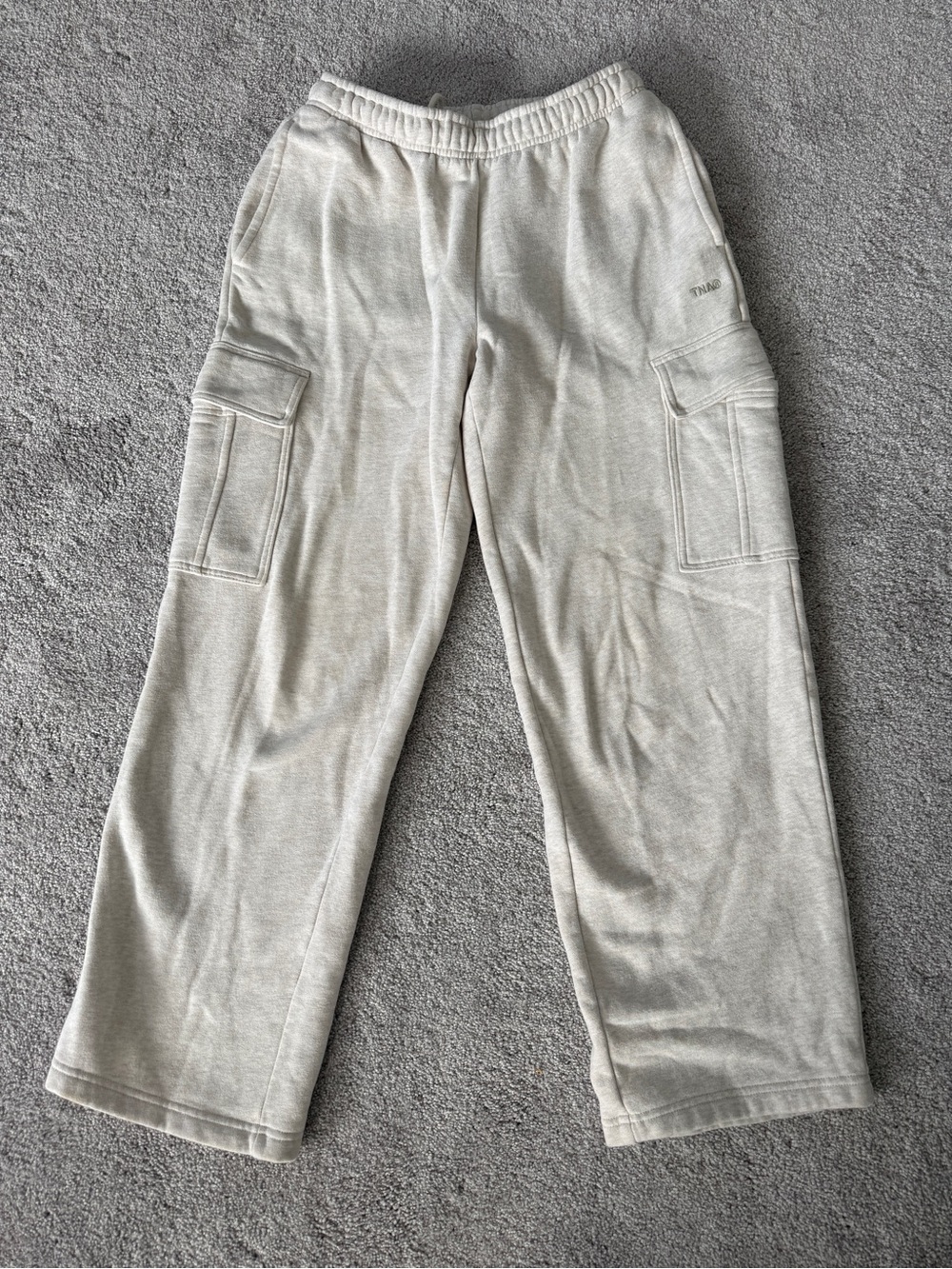 TNA Women's Beige Cargo Sweatpants